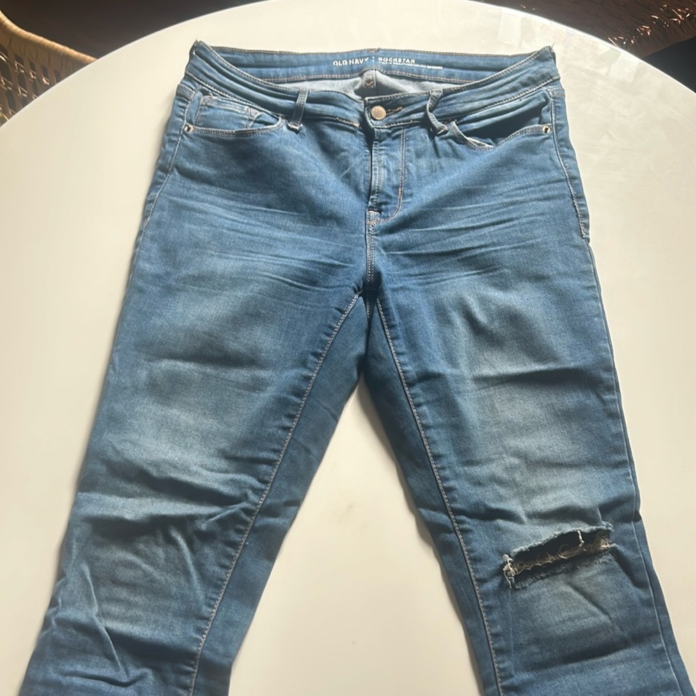 Old Navy rockstar built-in sculpt skinny jeans